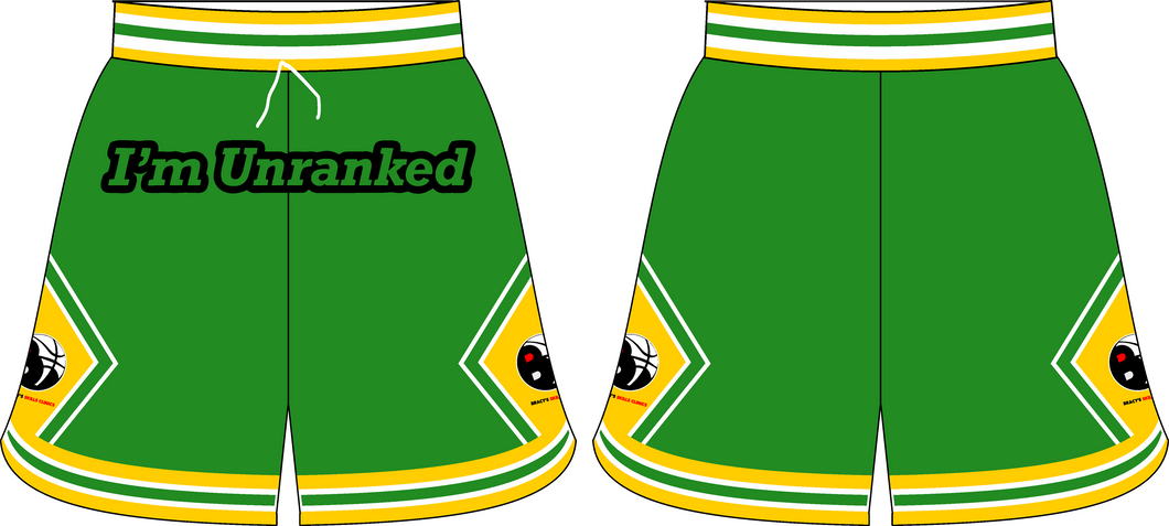 BSC I’m Unranked Shorts (Green and Yellow)