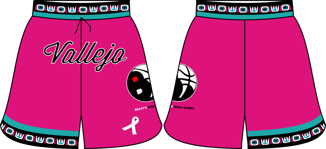 Vallejo Grizzlies Breast Cancer Shorts