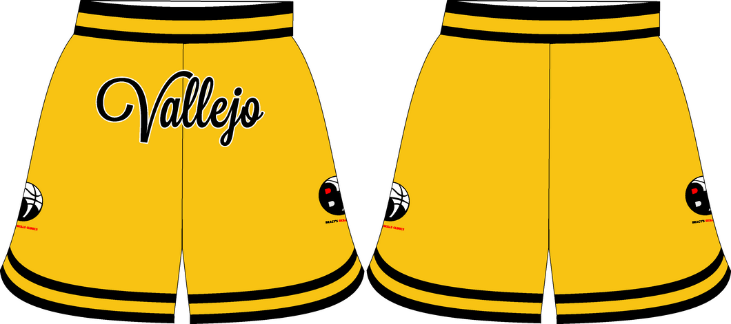 Yellow Vallejo Shorts Logo #2