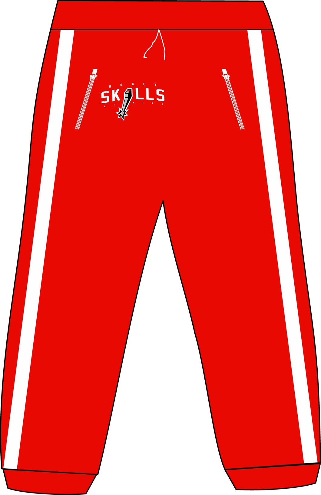 BSC Logo #2 Zipper Jogger Red Pants